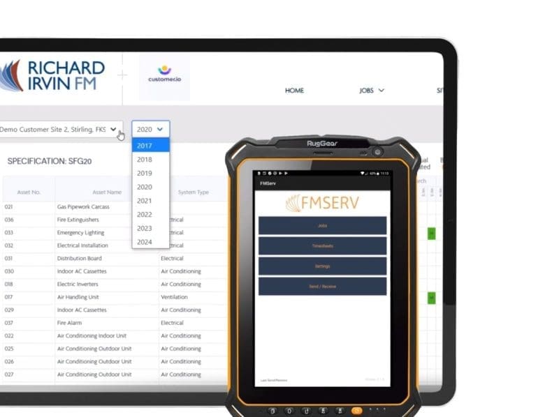 FMSERV screen example